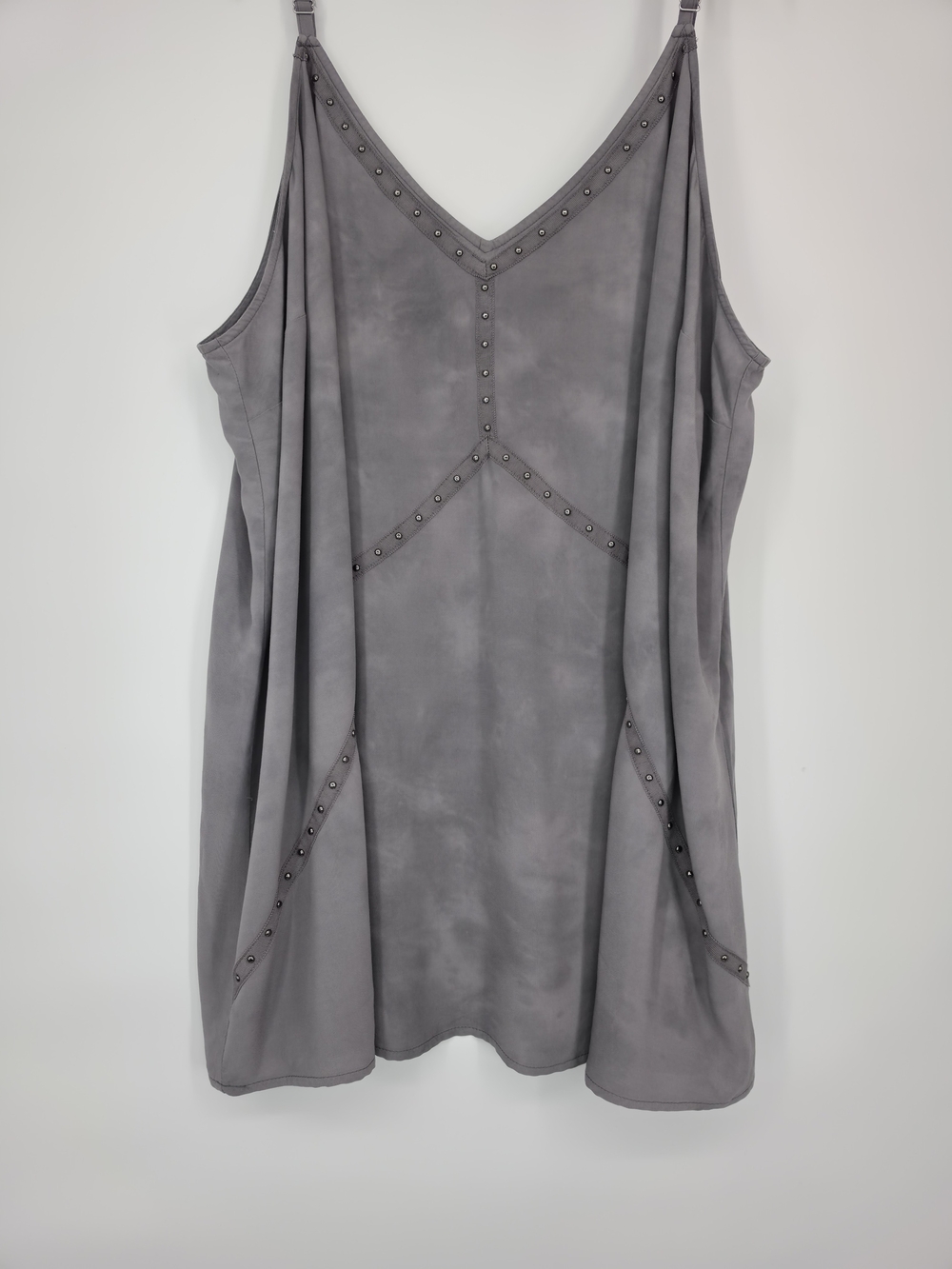 NWT Torrid Gray Studded Swing Cami Tank Top Shadow Wash Women 4X 26
